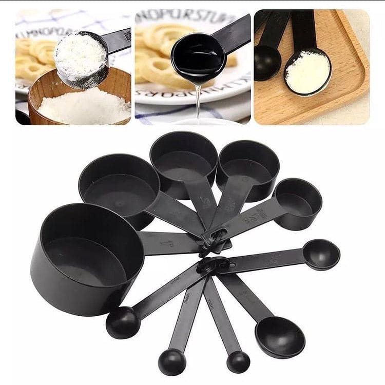 Set of 10 Kitchen Measuring Spoons, Measuring Cups Set of 10 Kitchen Measuring Spoons, Measuring Cups